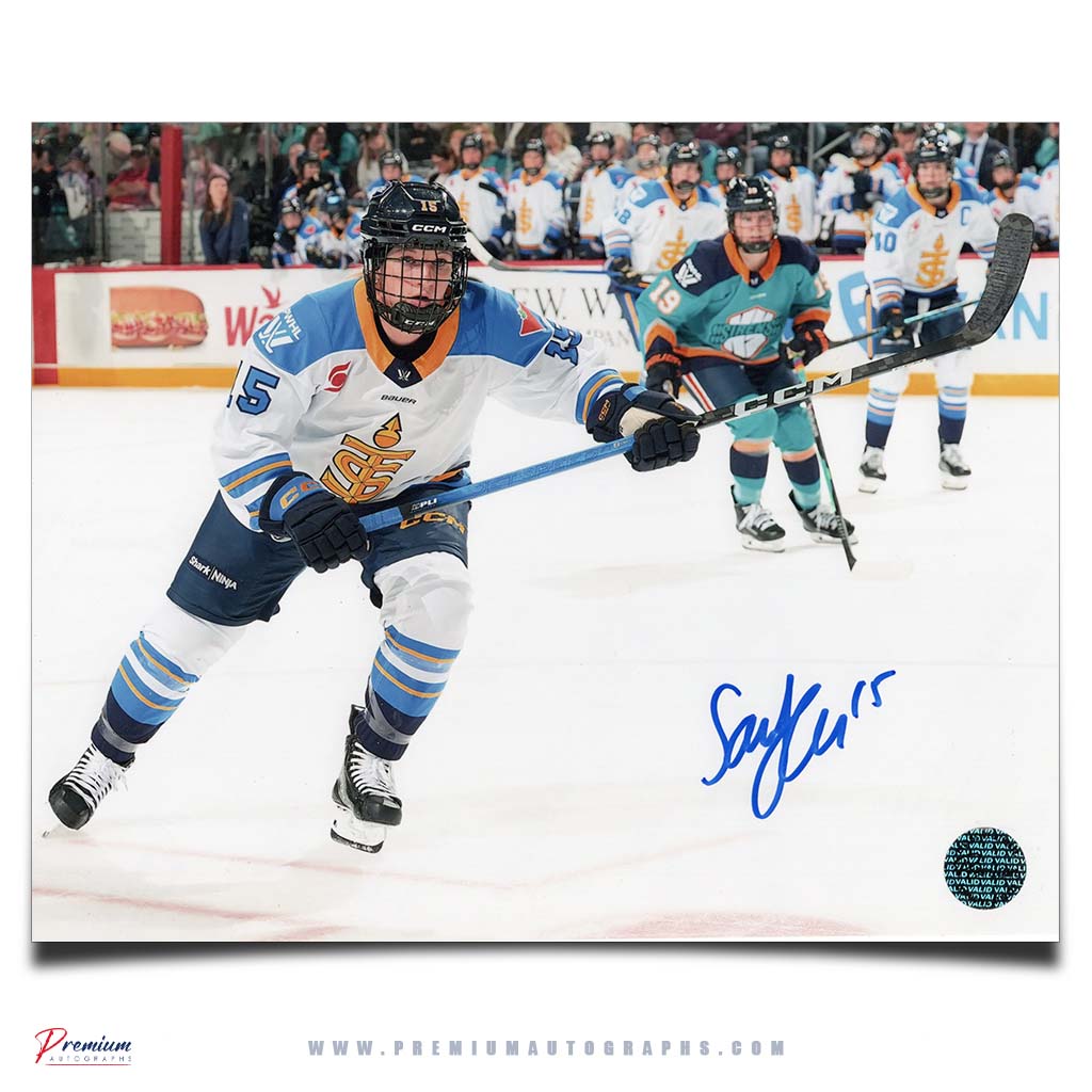 Savannah Harman Toronto Sceptres PWHL Autographed 8x10 Photograph On the Attack