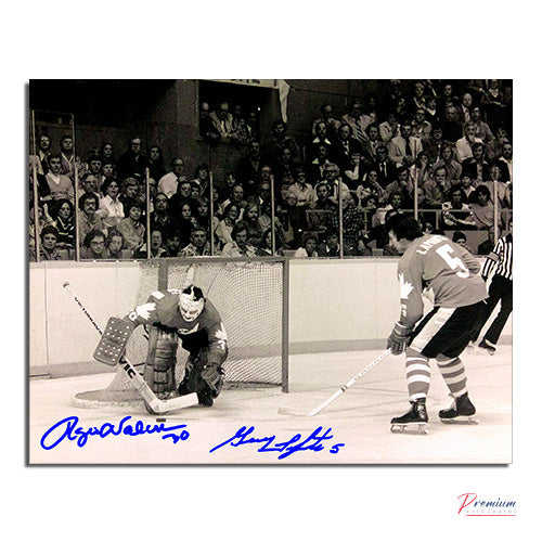 Rogie Vachon & Guy Lapointe Team Canada Signed 8x10 Photograph Teammates