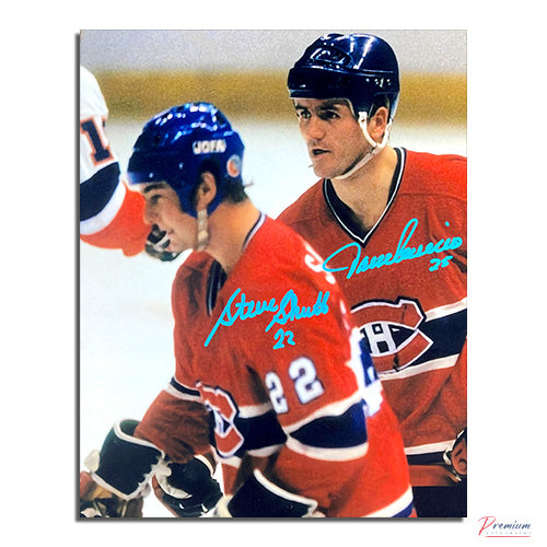 Steve Shutt & Jacques Lemaire Montreal Canadiens Signed 8x10 Photograph