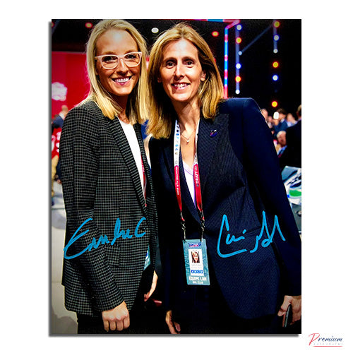 Emilie Castonguay & Cammi Granato Signed 8x10 Photograph Candid