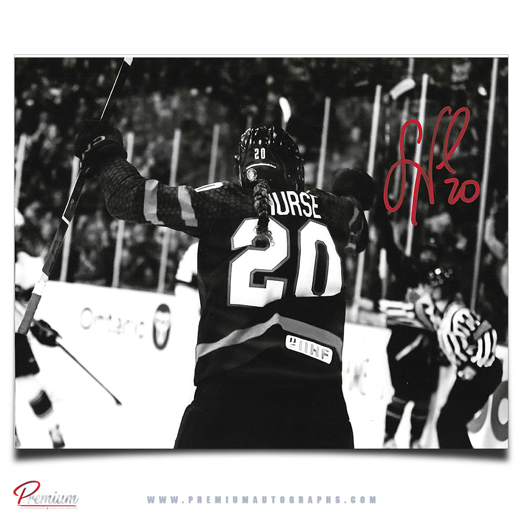 Sarah Nurse Team Canada Autographed 8x10 Photograph B/W