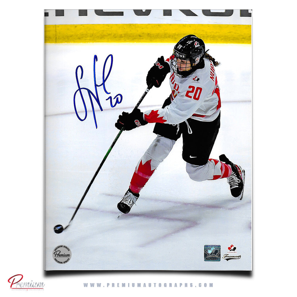 Sarah Nurse Team Canada Autographed 8x10 Photograph Slap Shot