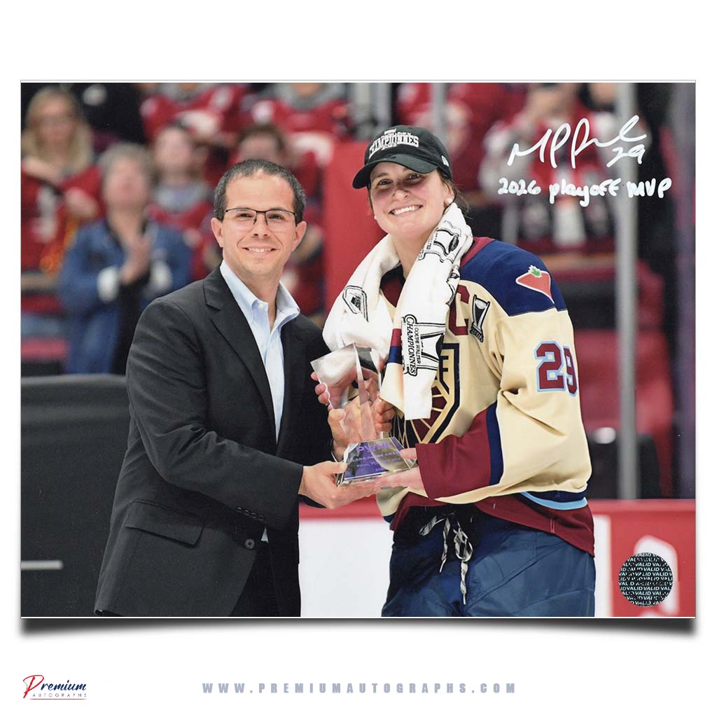 Marie-Philip Poulin Montreal Victoire PWHL Autographed 8x10 Photograph w/ 2026 Playoff MVP Inscription