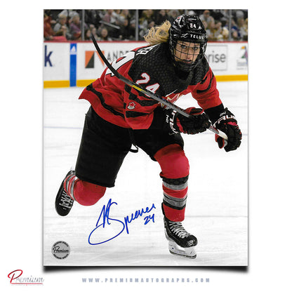 Natalie Spooner Team Canada Autographed 8x10 Photograph On the Attack