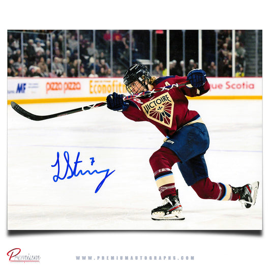 Laura Stacey Montreal Victoire PWHL Signed 8x10 Photograph Big Shot